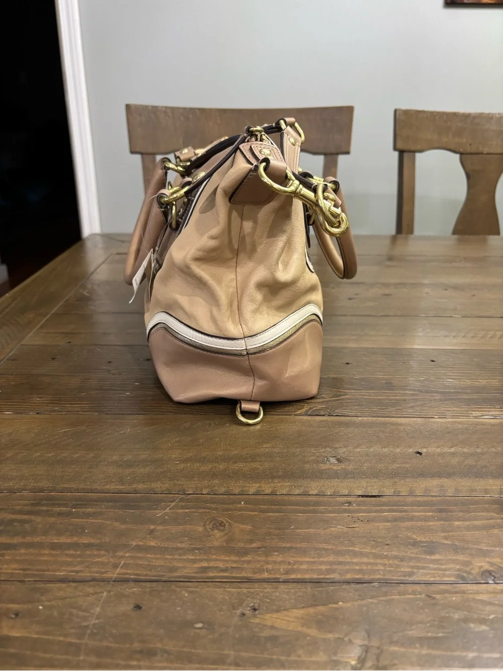 Coach Ashley Spectator Leather Satchel